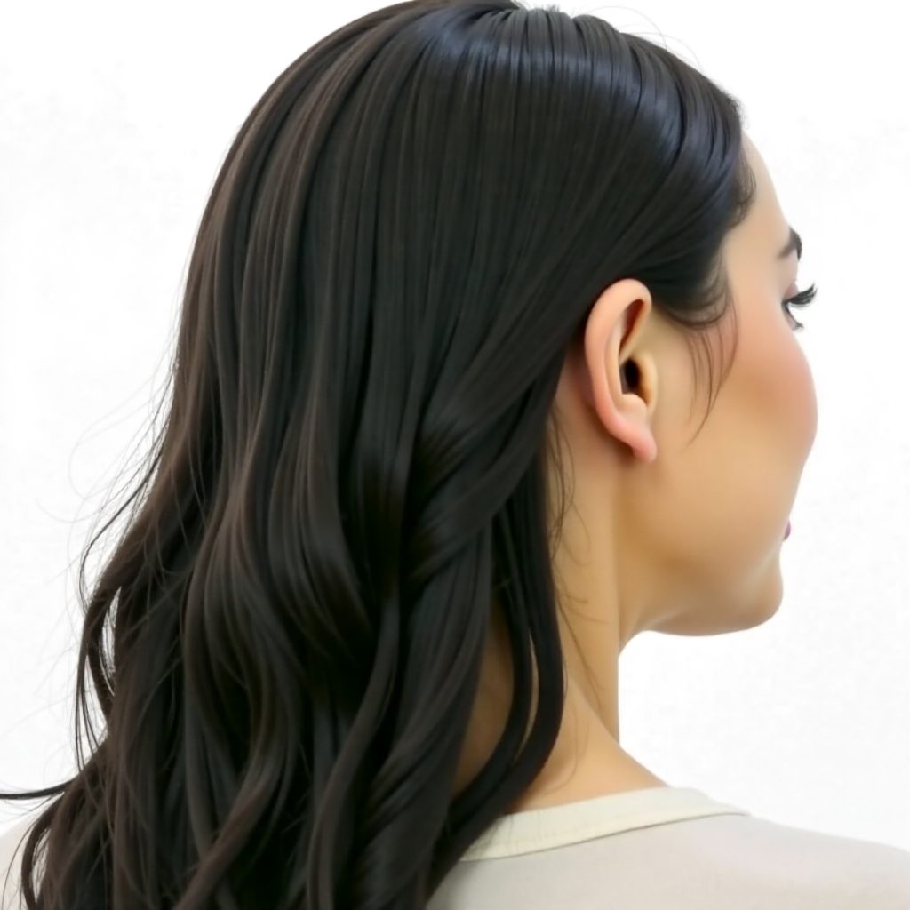 Slicked Back Hair With Bobby Pins