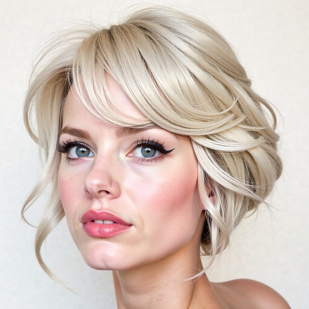 Blonde Low Sock Bun