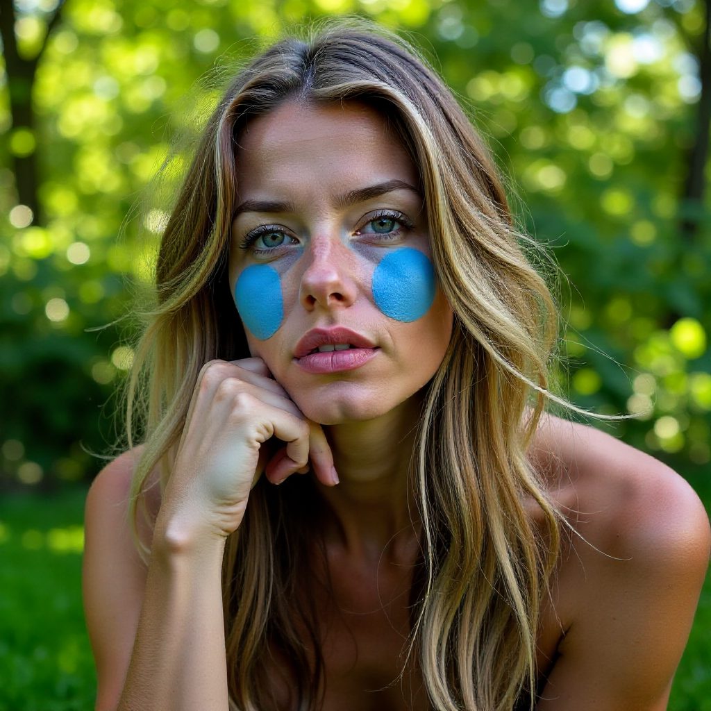Straight Hair With Feathered Headband