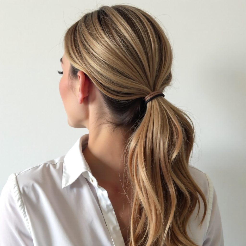 Low Pony With Headscarf