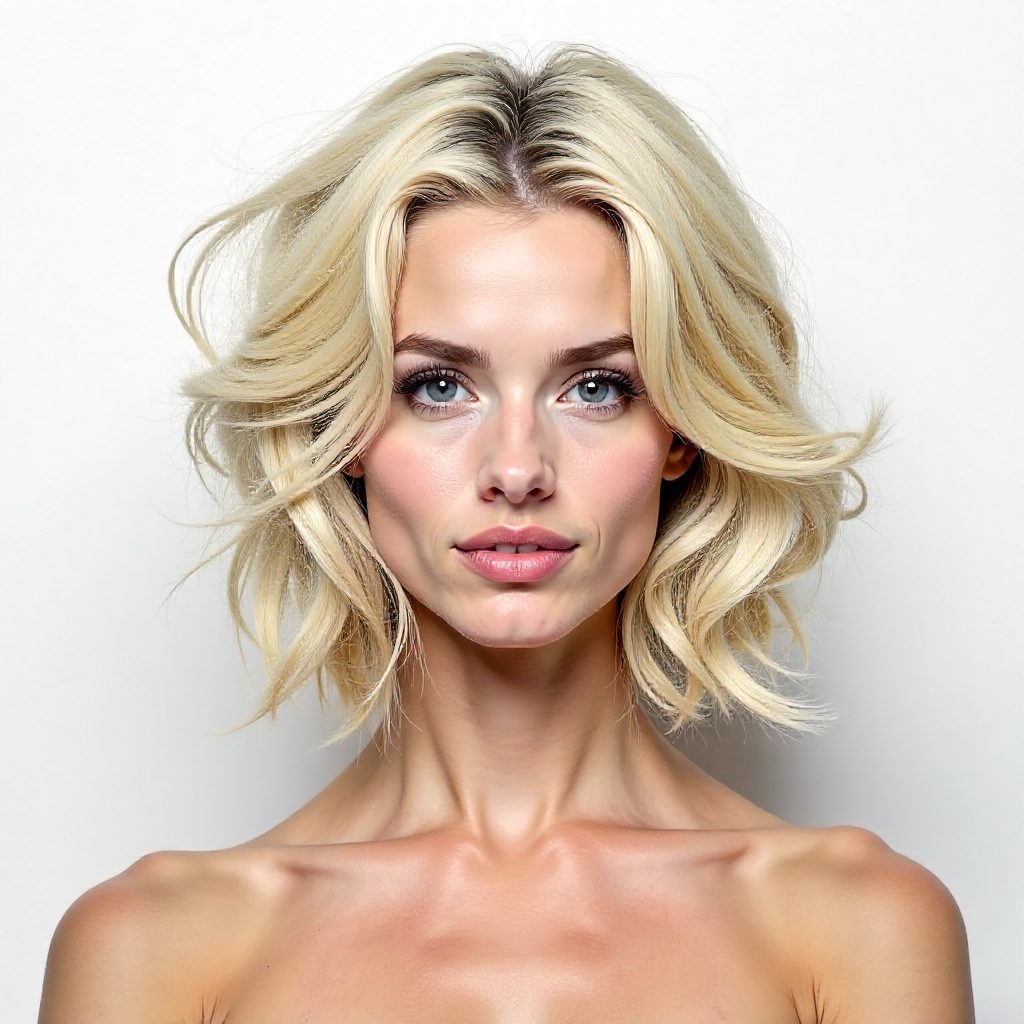 Blonde Low Bun