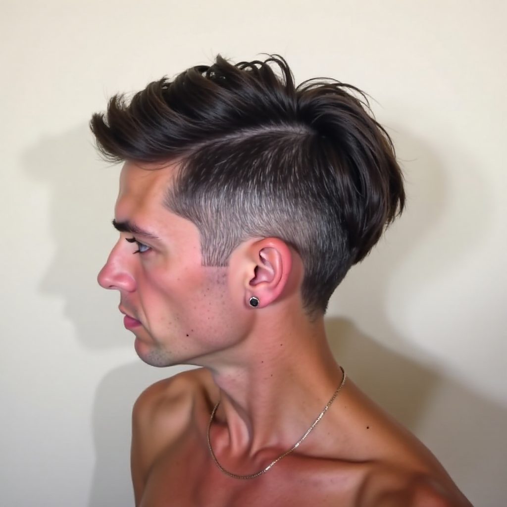 Undercut Pixie With Shaved Design