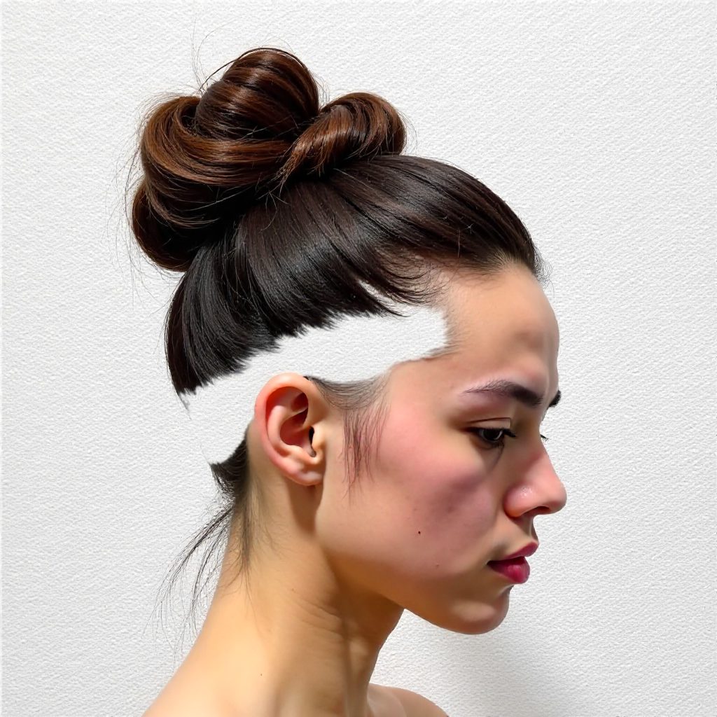 Messy Bun With A Headband