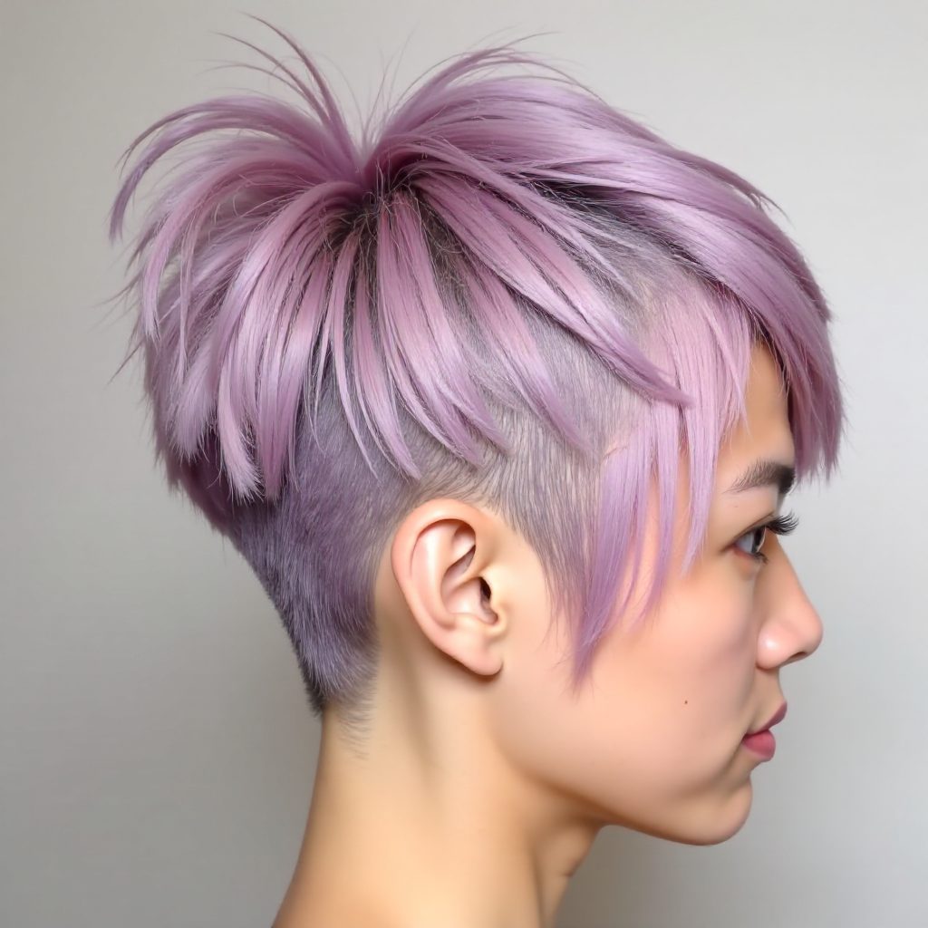 Lavender Pixie Bob Undercut