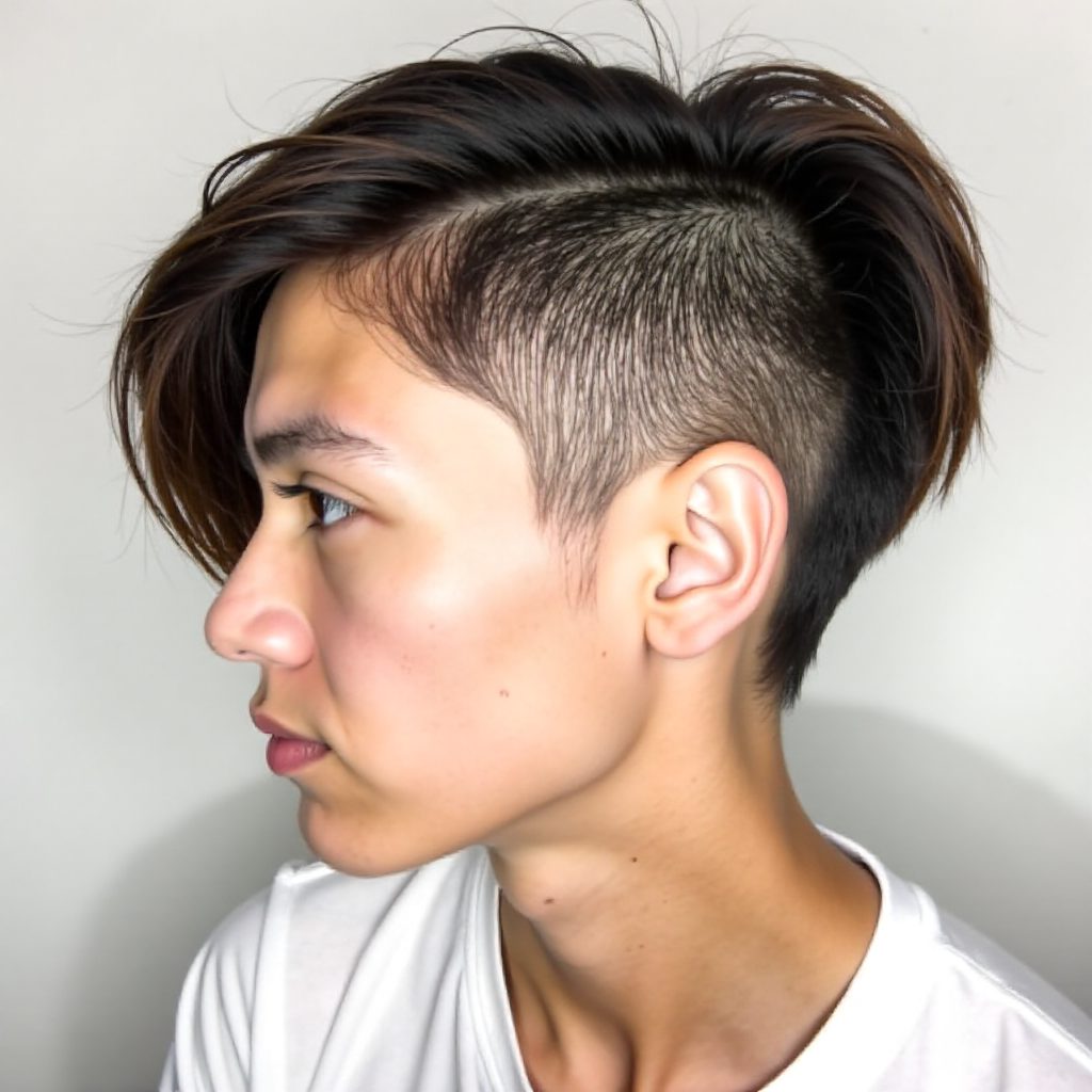 Pixie Bob With A Shaved Temple