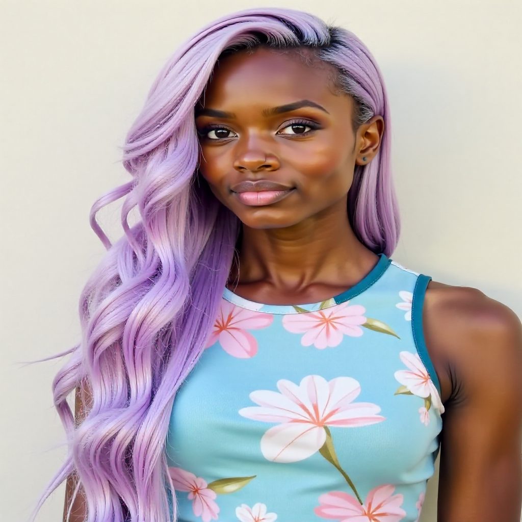 Lavender Faux Locs