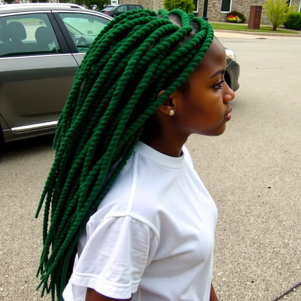 Green Yarn Locs