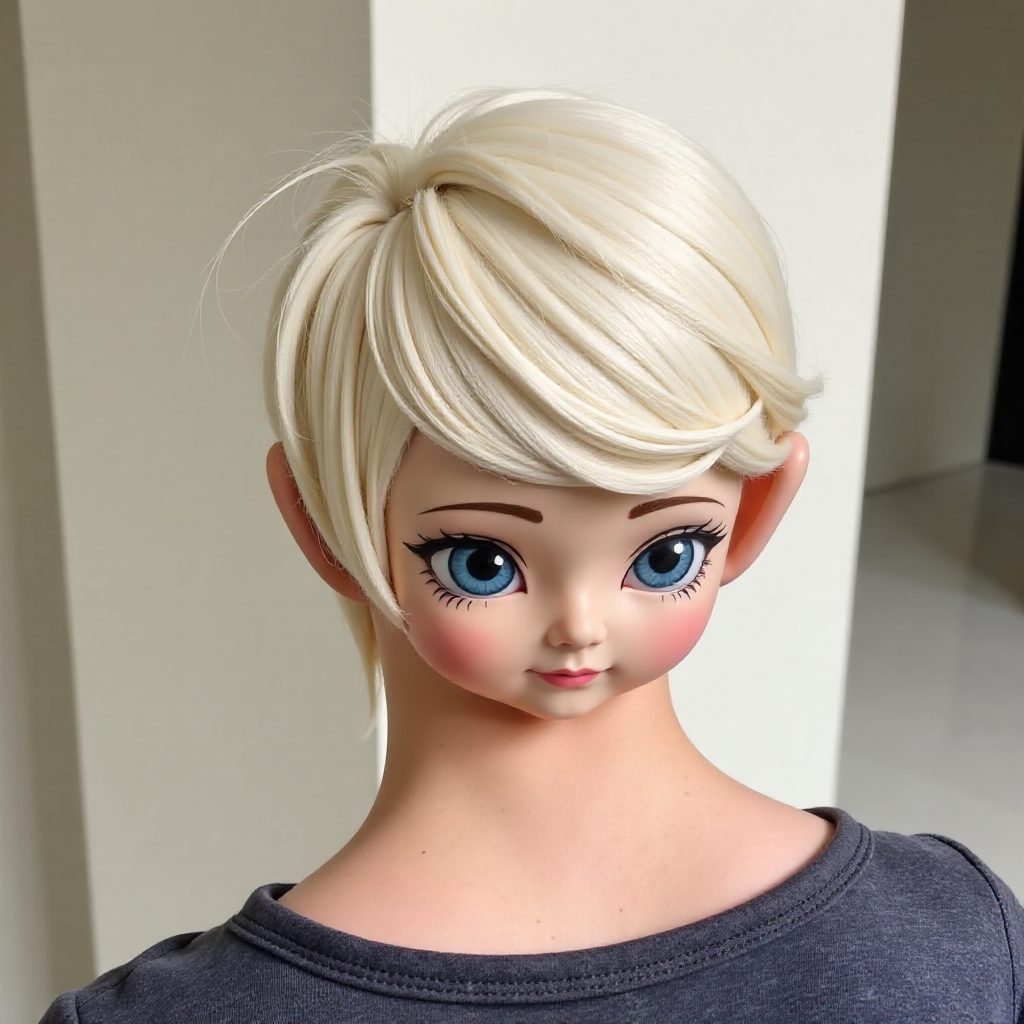 Diagonal Upside Down Braid Updo