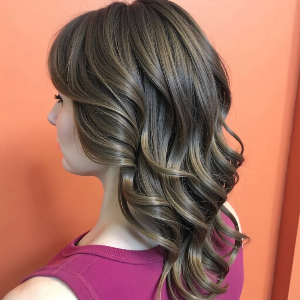 Loose Half Up Bun With A Crown Braid