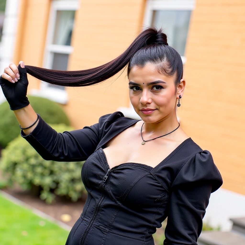Thin Lemonade Braids in an Updo