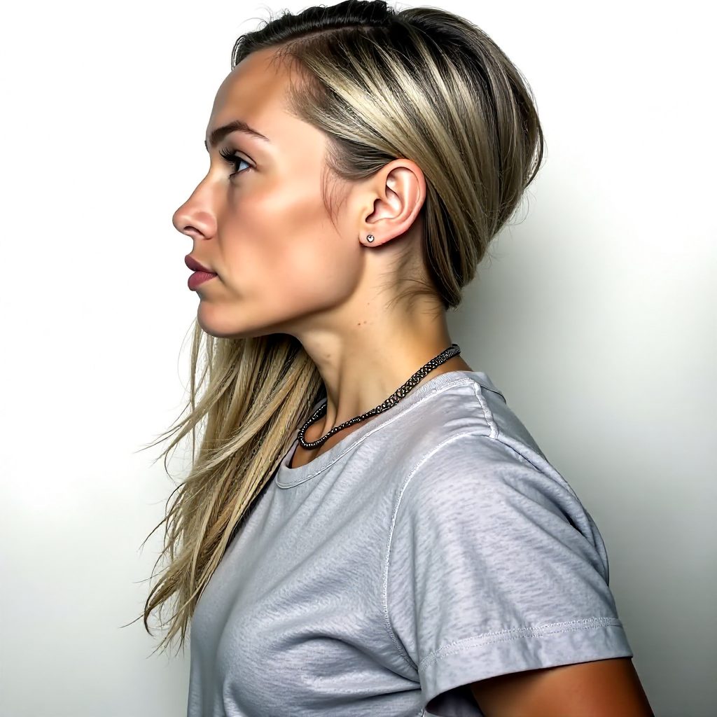 Geometric Blonde Cornrows