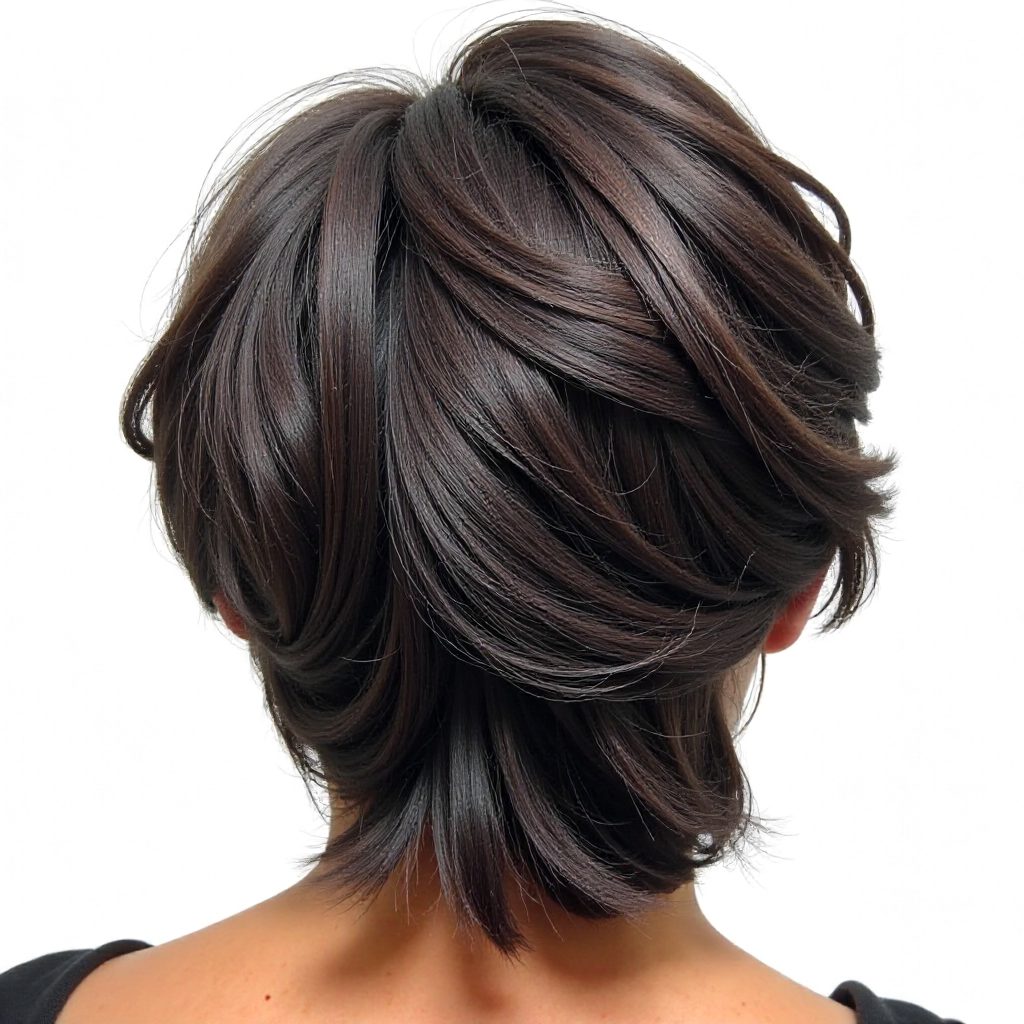Low Braided Bun with Asymmetrical Part