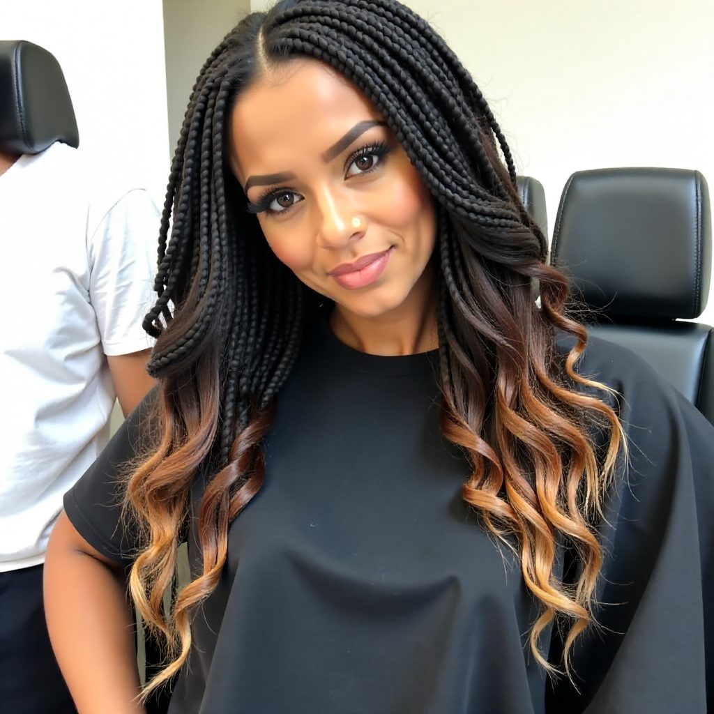 Ombre Box Braids