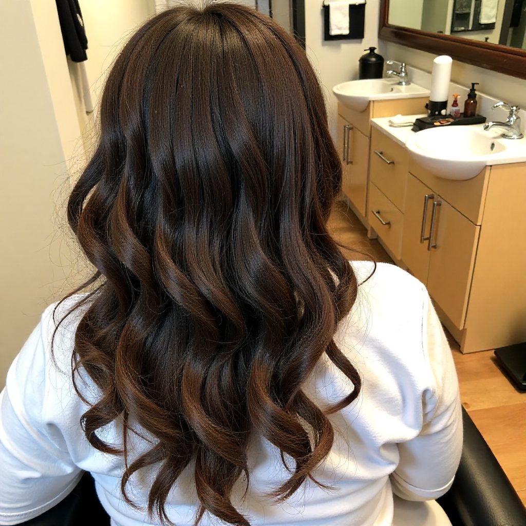 Side Swept Half Braids Half Curls