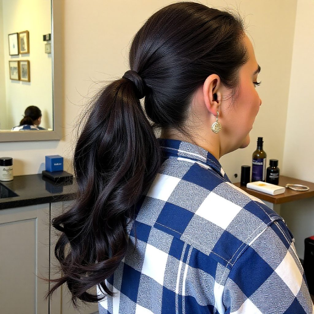 Colorful Twist Braids with Shaved Sides