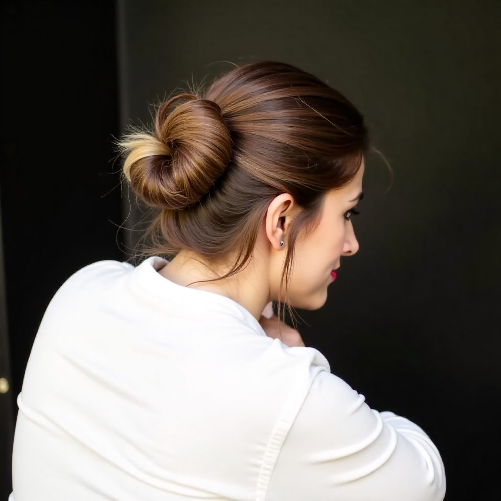 10 Ideas for Boho-Chic Messy Bun: lead gallery photo for styling reference