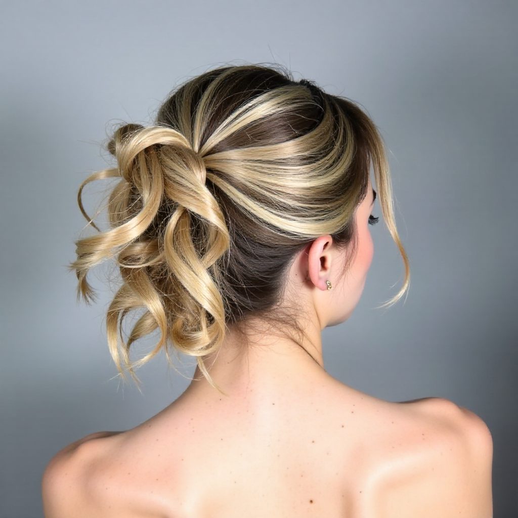 Textured Do With Double Mini Buns