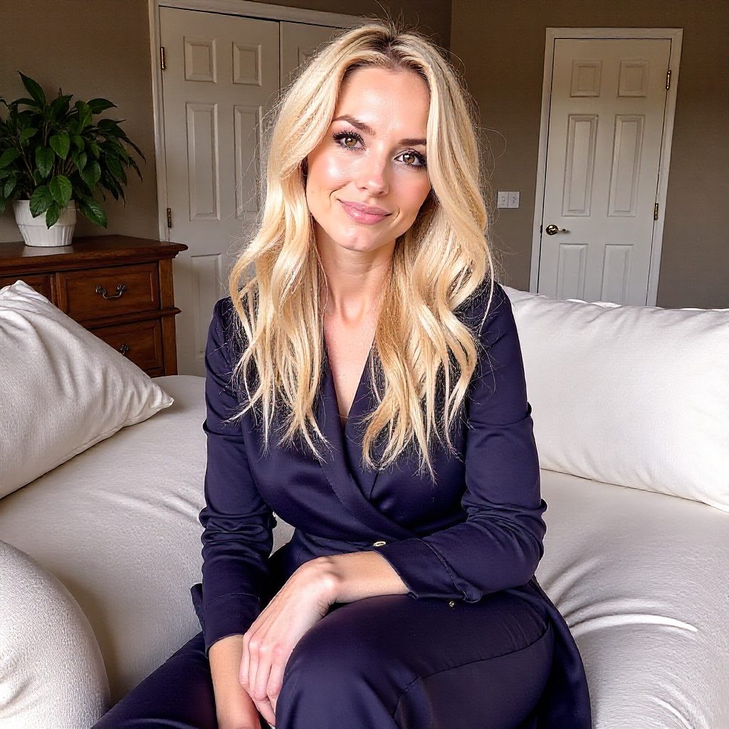 Long Orange Curls For Women Over 60