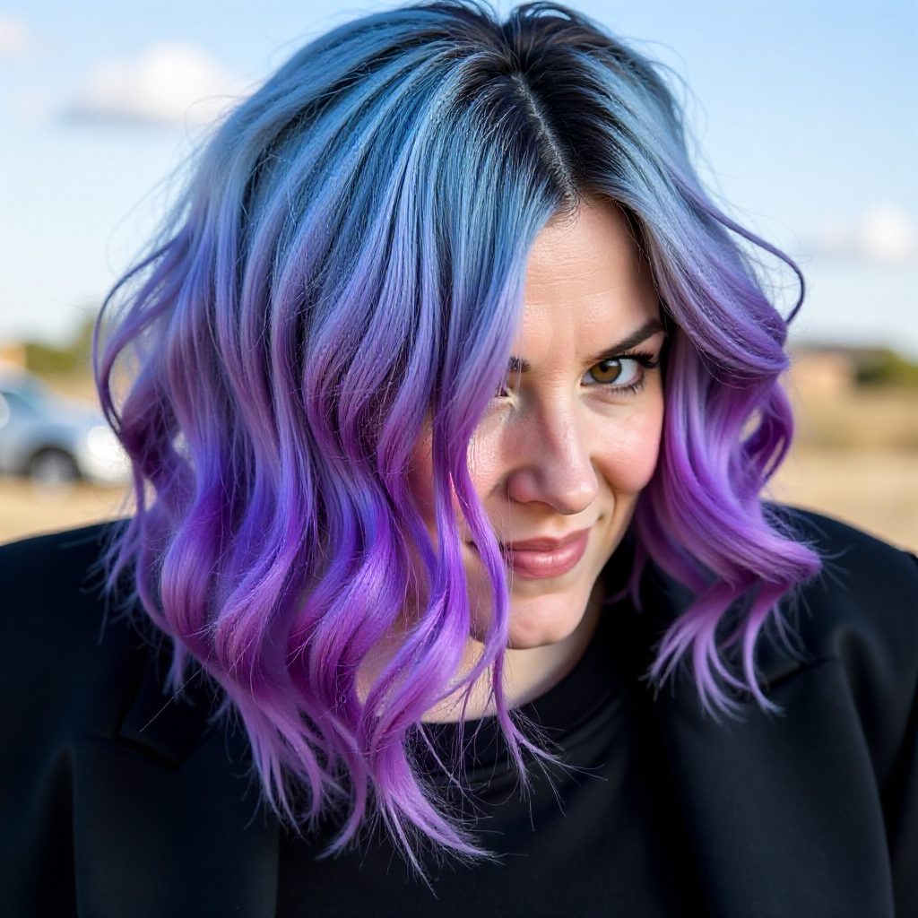 Over Blue And Pink Lob