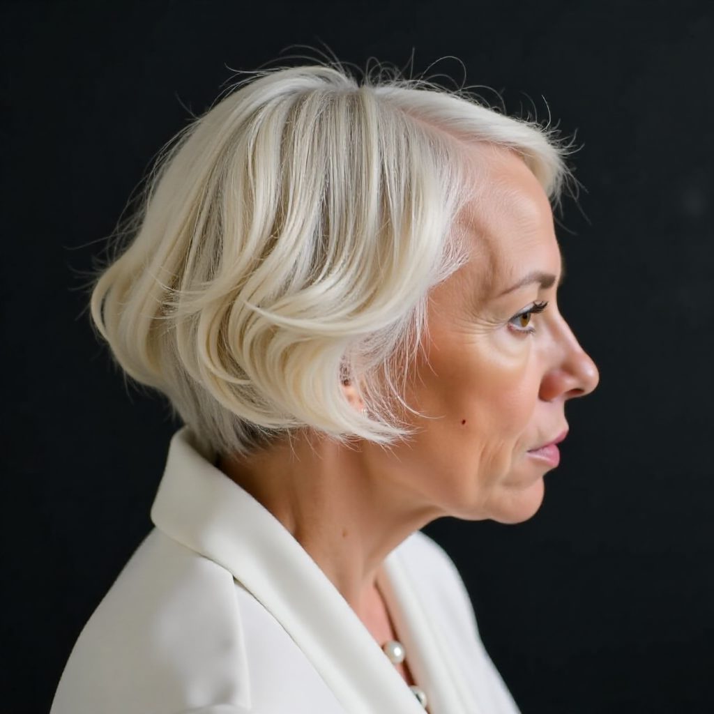 Plus Pastel Pink Layered Bob