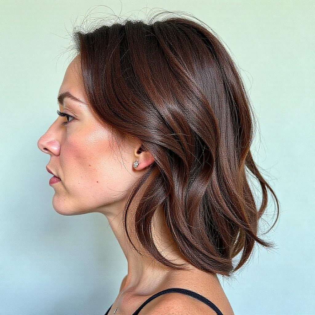 Side Braided Updo With Highlights