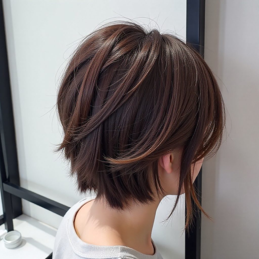 Chocolate French Braided Updo