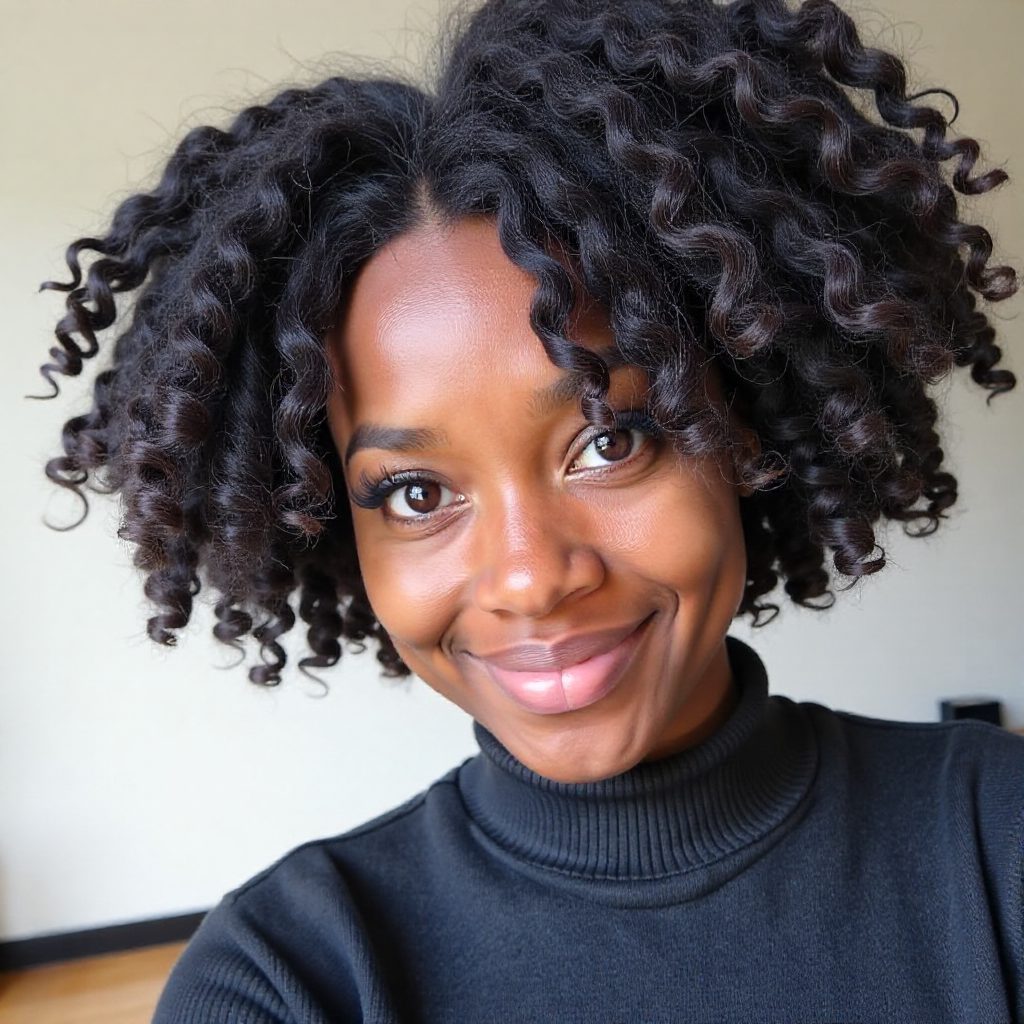 Twist Out Hairstyle for Coily Hair