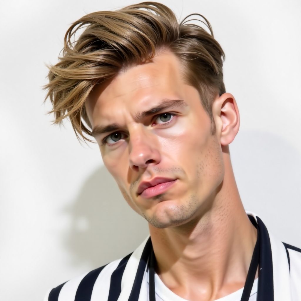 Medium Length Haircut for Men