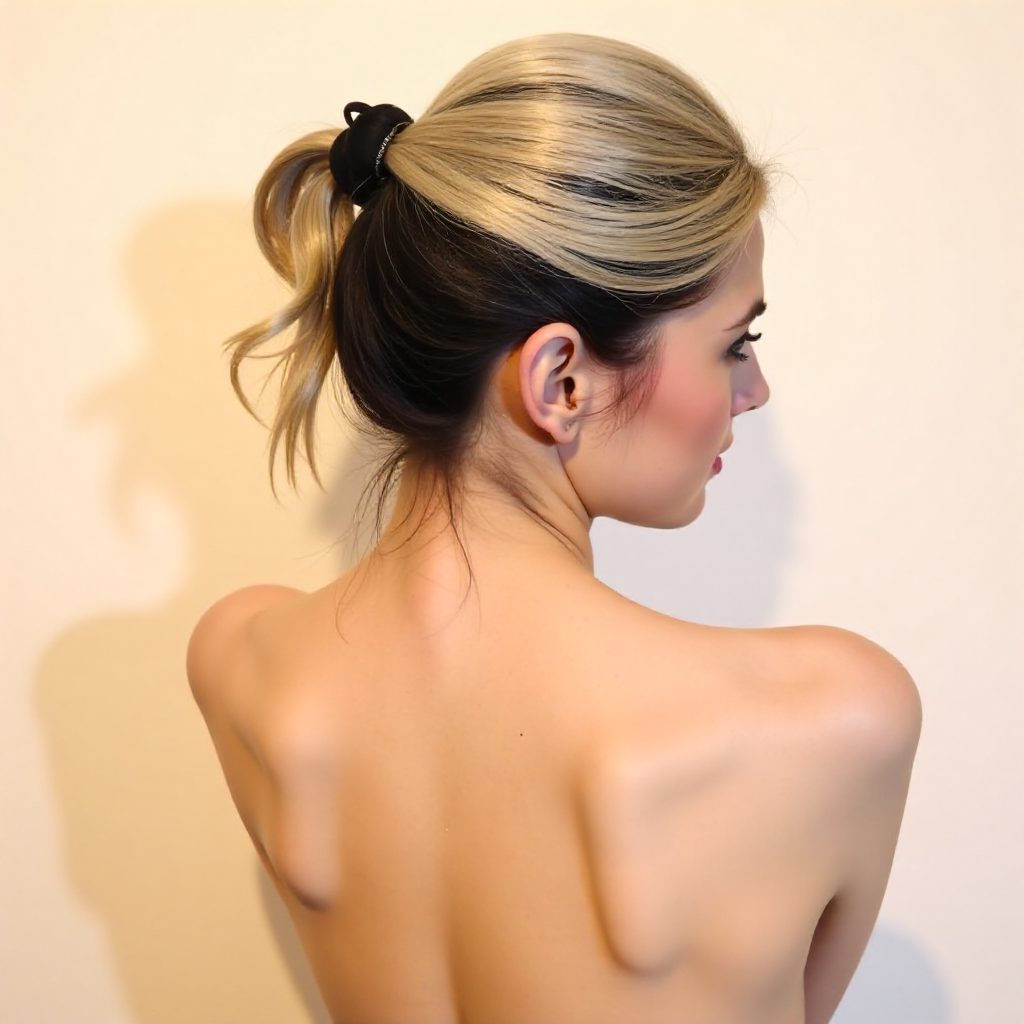 Half Up Style with a Small Bow for Short Hair