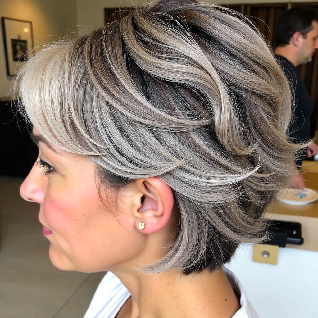 30 Ideas to Embrace Layered Bob Haircuts for Women Over 50: lead gallery photo for styling reference