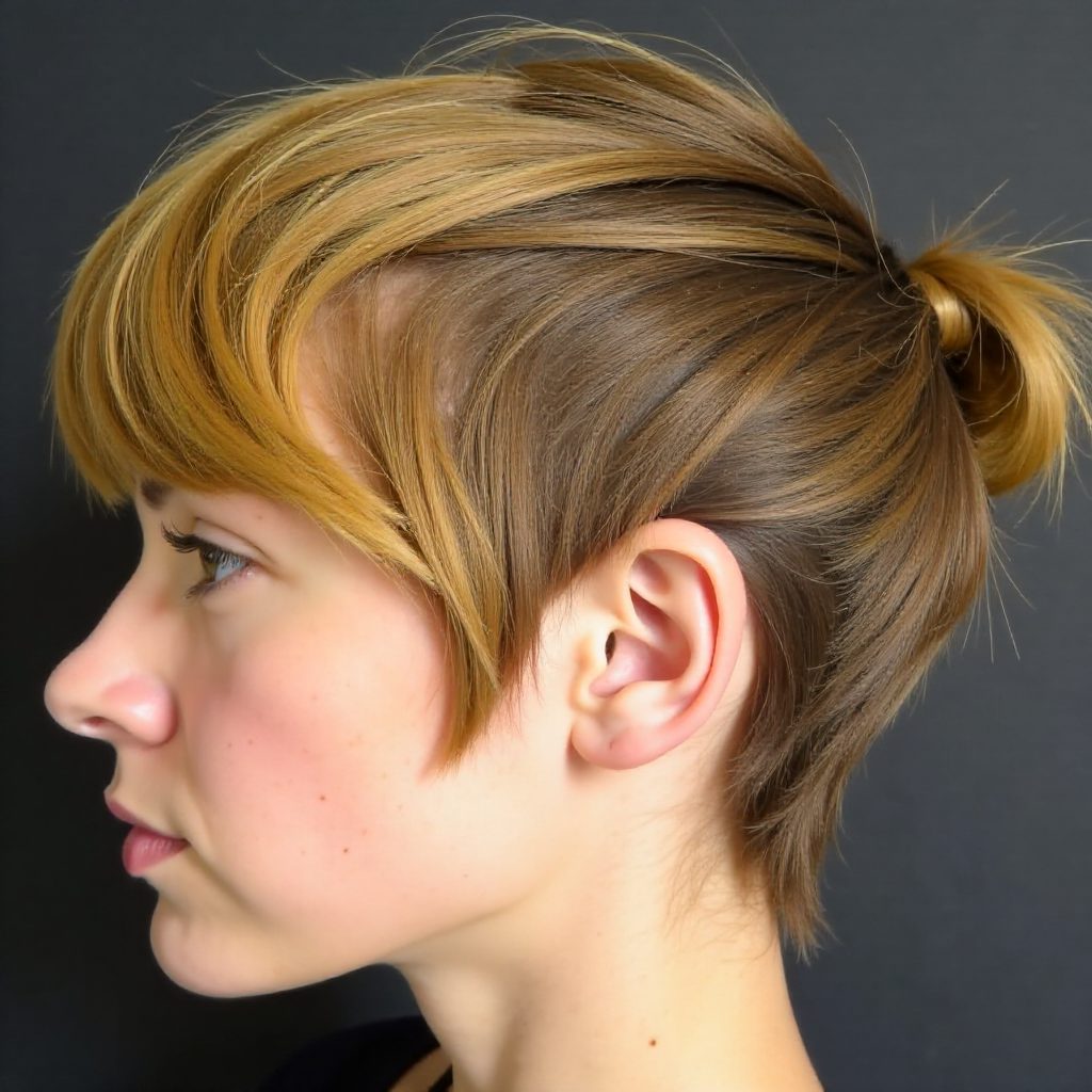 Textured Pixie Colored Mustard Yellow