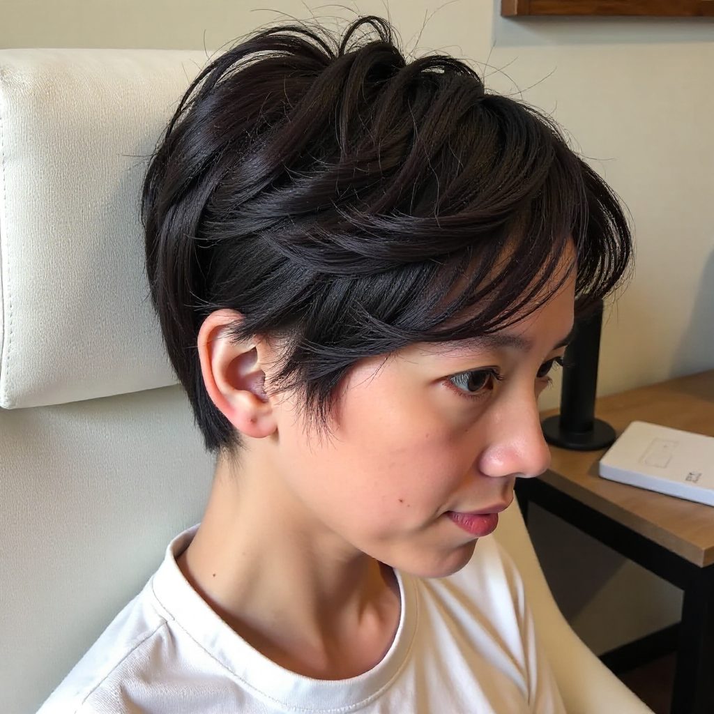 Pixie Bob with Feathered Bangs