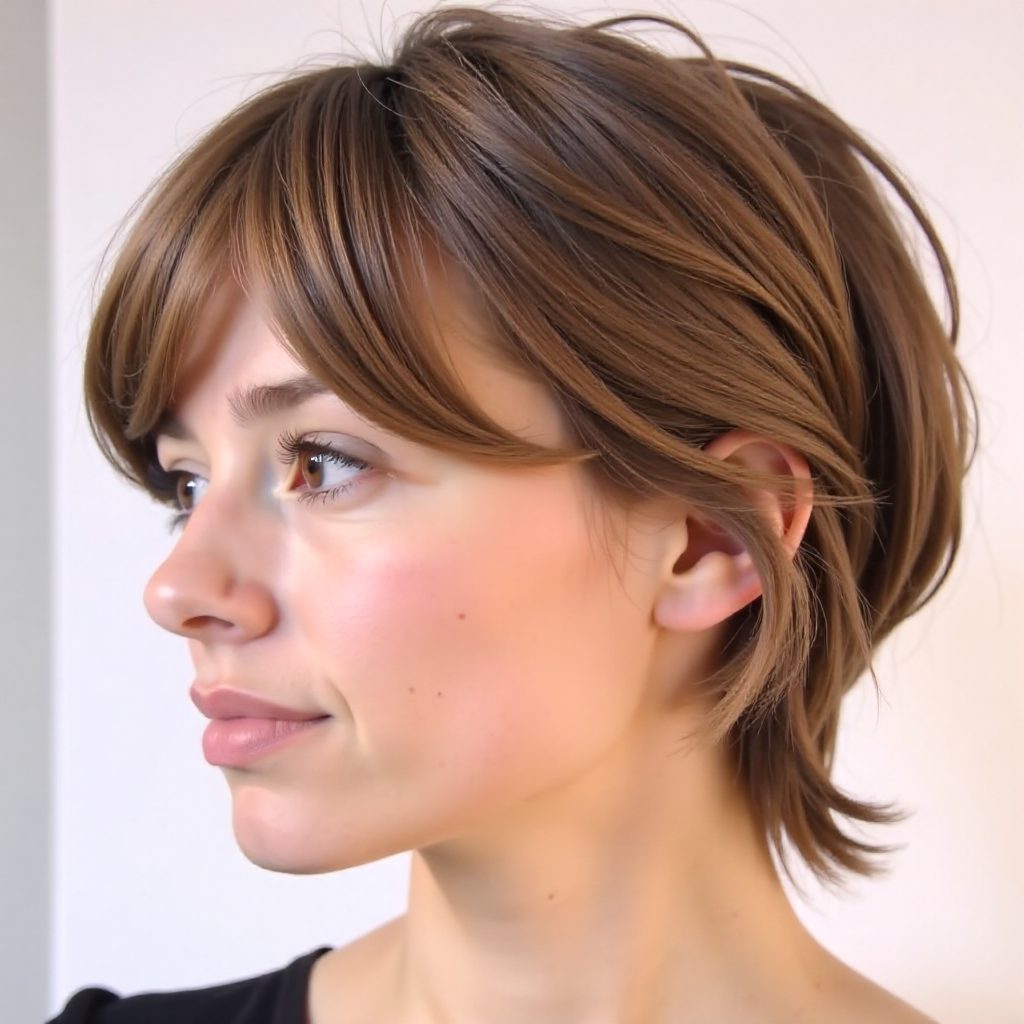 Pixie Mullet with Wispy Layers
