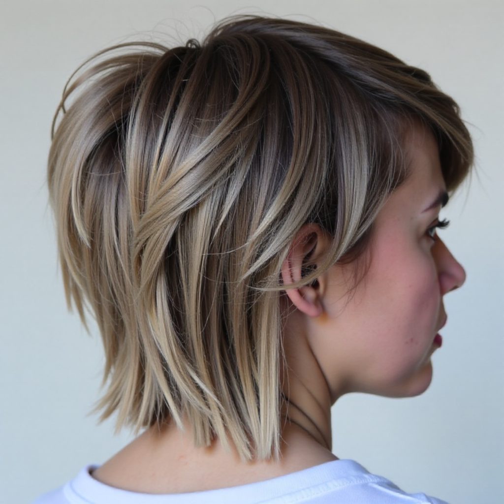 Short Fathered Mullet for Fine Hair