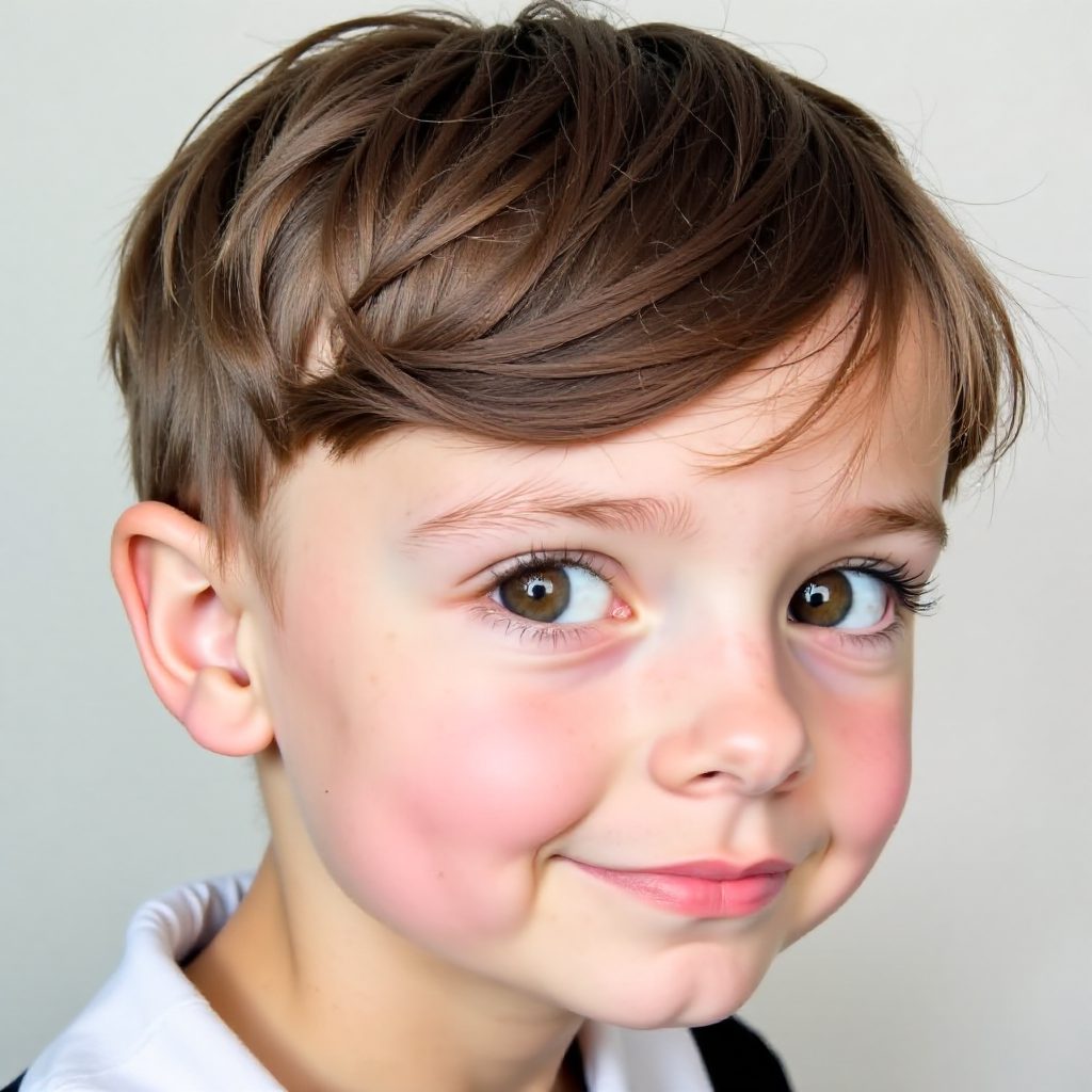 Wavy Hair Pixie with Tight Sides