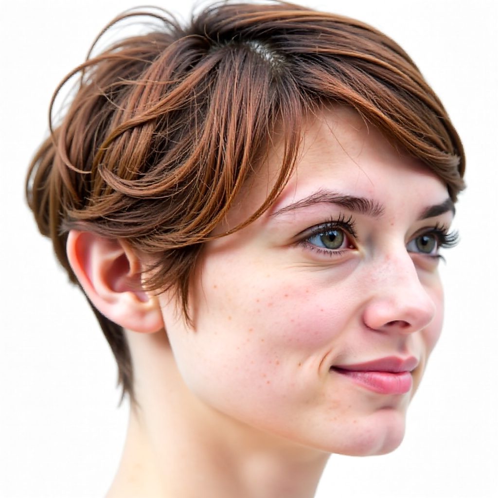 Short Cut for Thinner Hair with Face Framing Layers