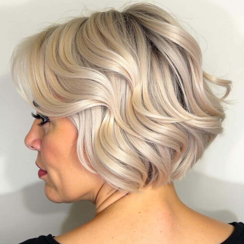 Platinum Blonde Short Spiky Cut
