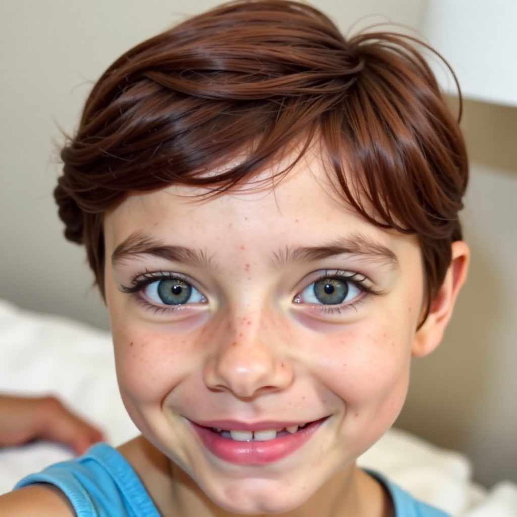 Auburn Short Cut with Micro Bangs