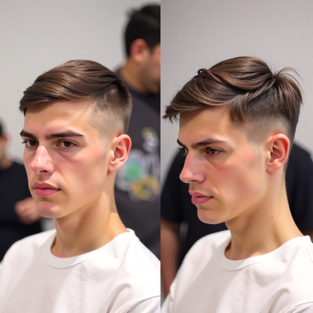High Fade Haircut for Skinny Guys