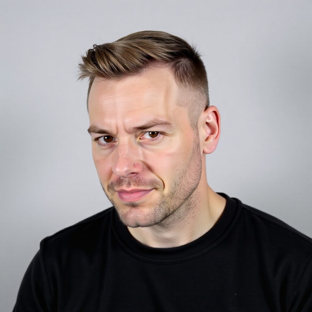 Classic Flat Top Haircut that Can Make You Look Older