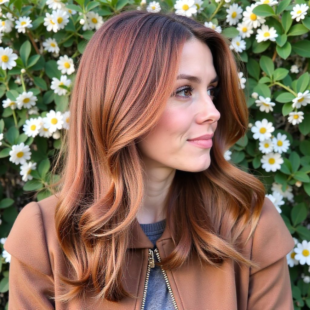 Honey Blonde Babylights for Straight Hair