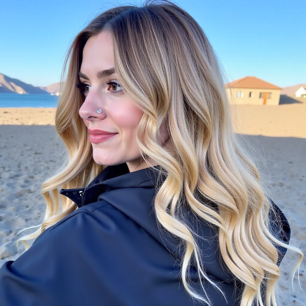 Long Wavy Locks with Babylights and Lowlights