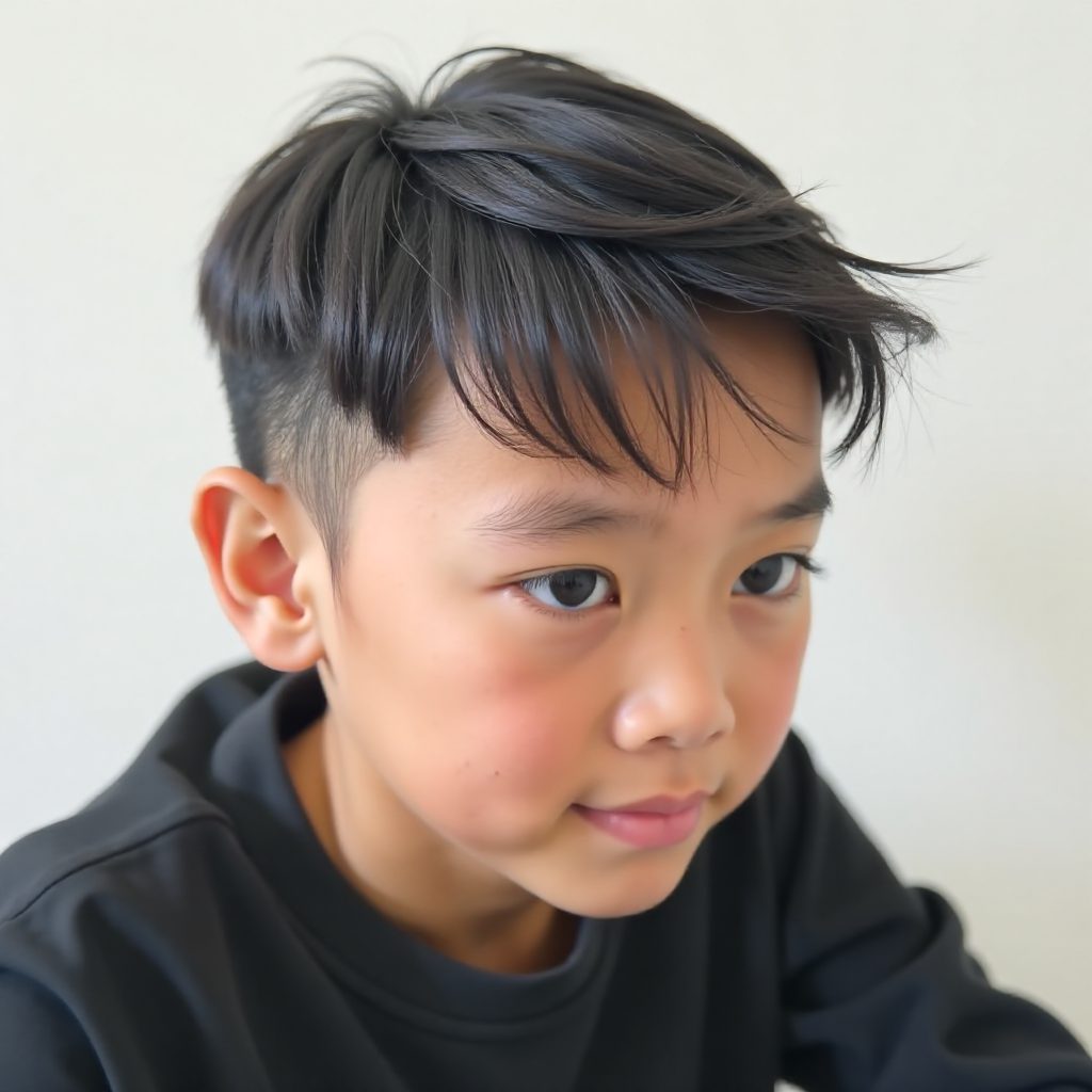 Messy Fringe Hairstyle with Neat Sides