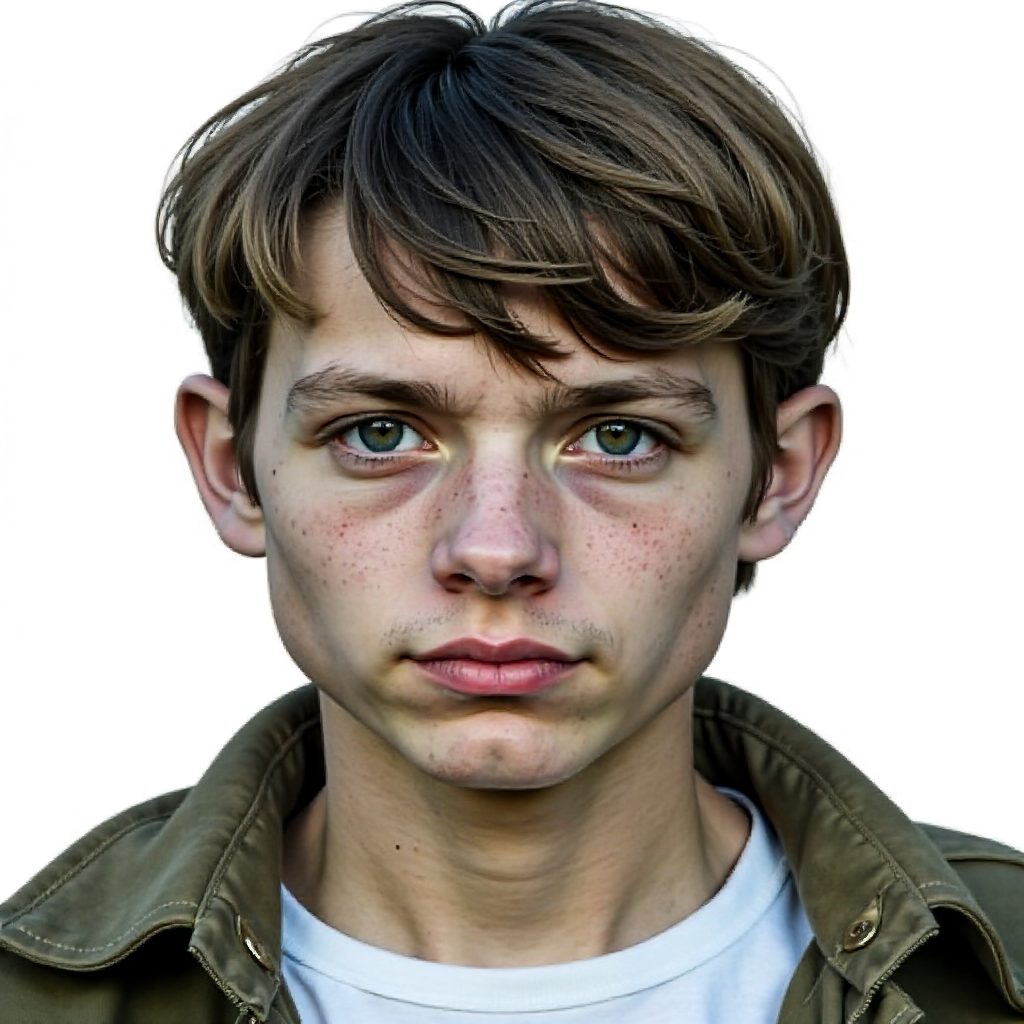 Curtain Bangs Hairstyle for Men with Thin Straight Hair