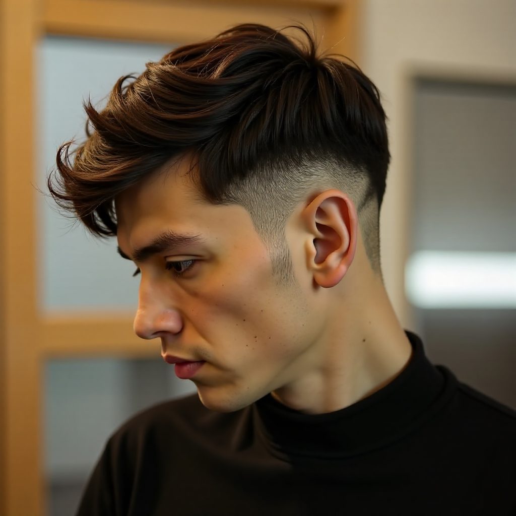 Skin Fade Fringe Hairstyle