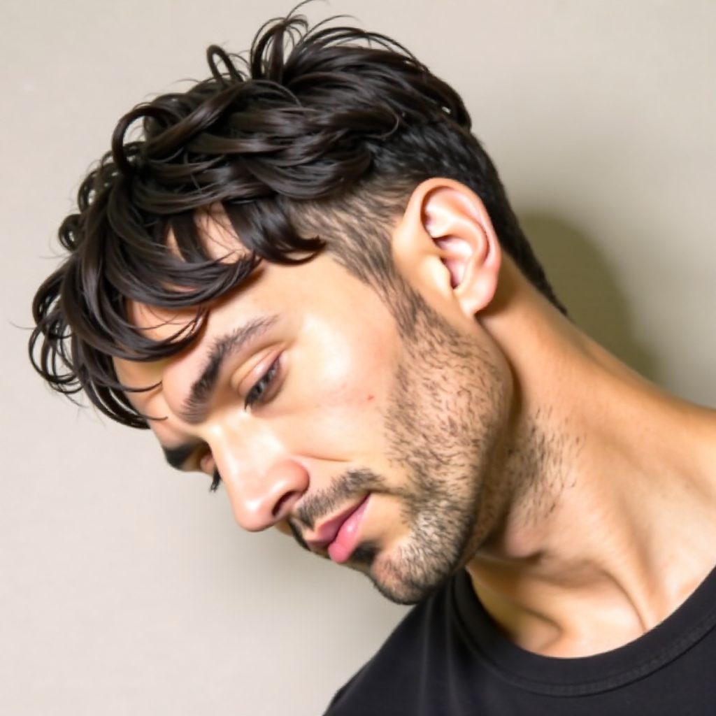 Short Spiky Hairstyle with Longer Straight Fringe