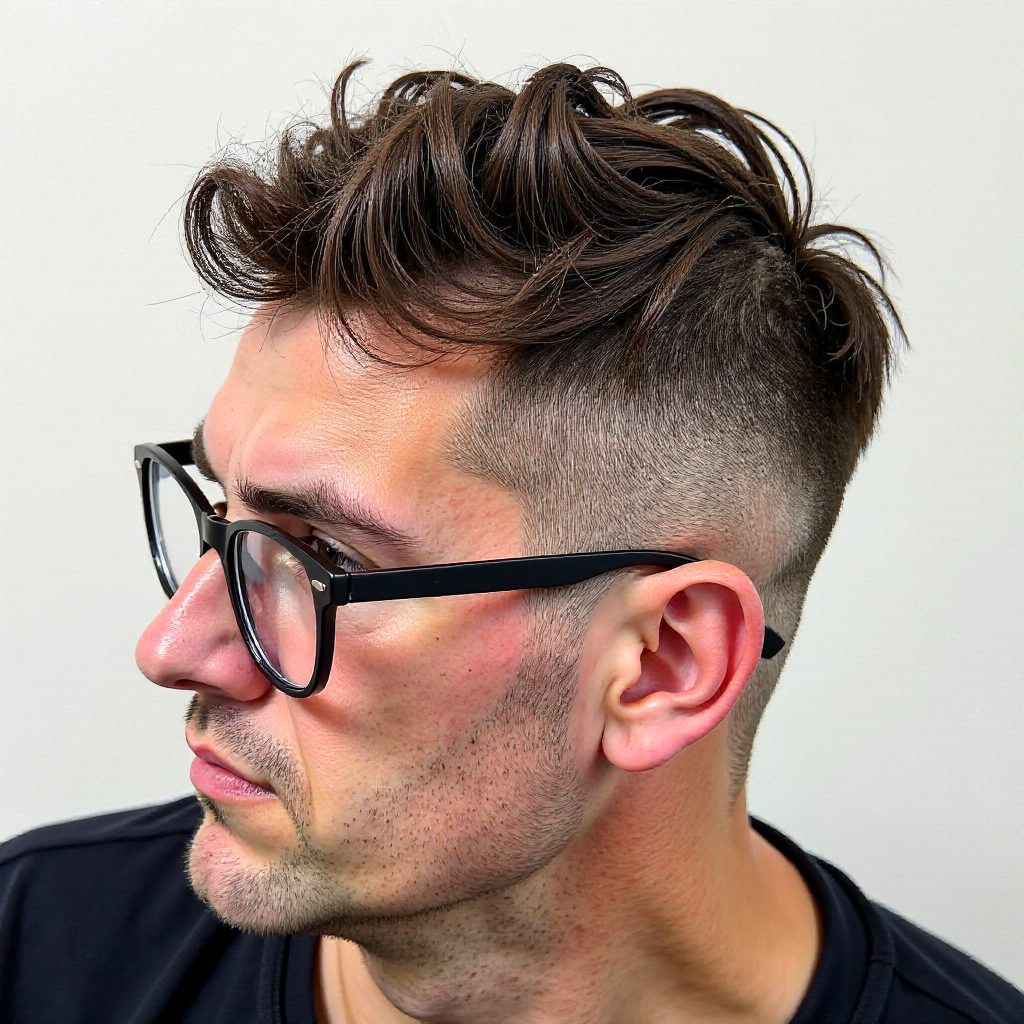 Fringe Hairstyle with Tight Sides