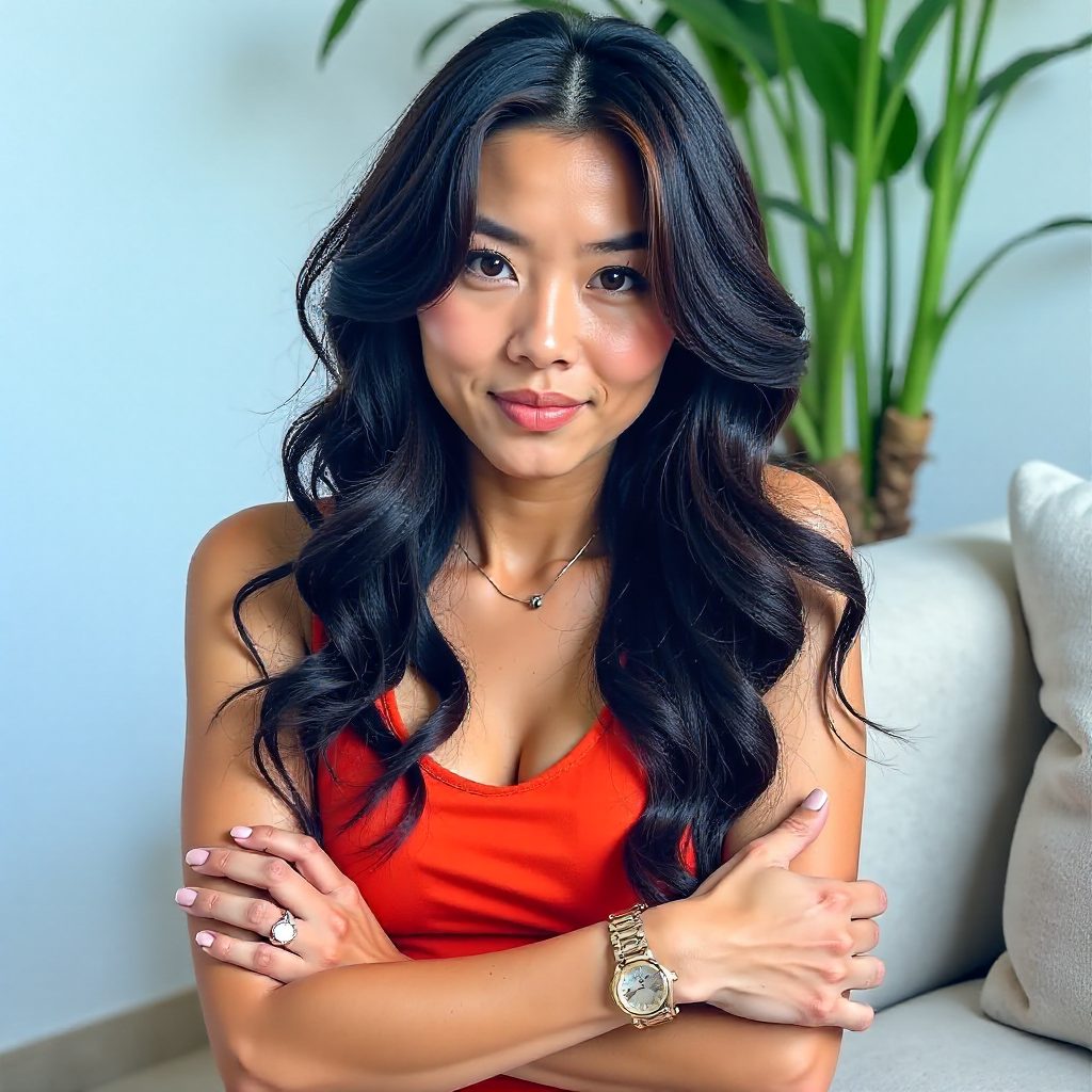 Long Butterfly Wing Hairstyle