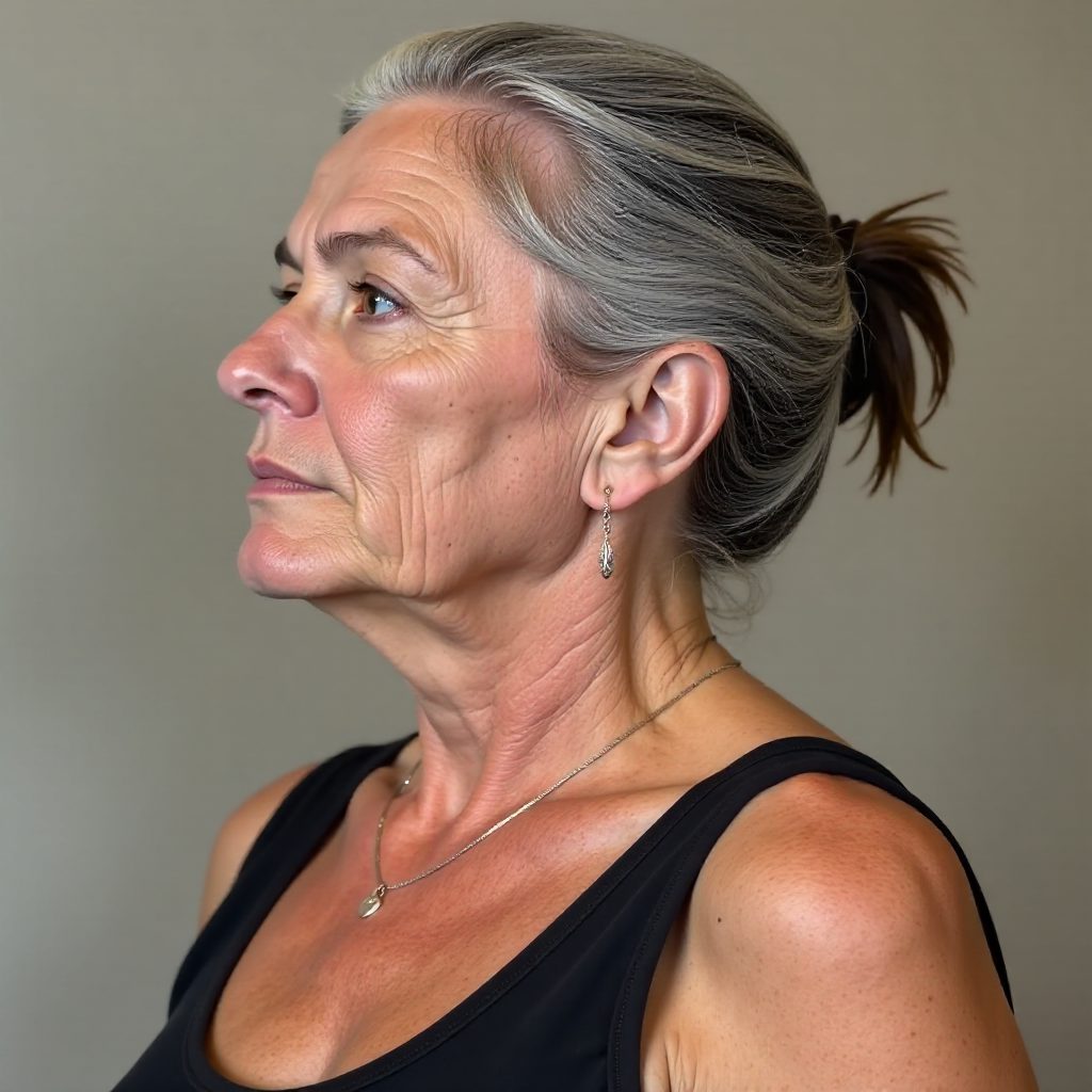 Feminine Salt and Pepper Pixie for Over 50