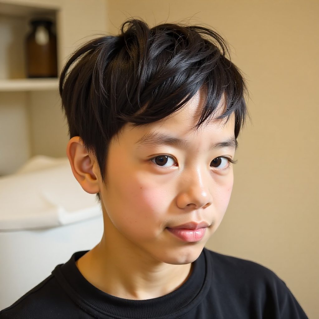 Choppy Pixie for Thick Wavy Hair